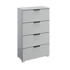 Rauch Skat Meridian 4 Drawer Narrow Chest - Silk Grey