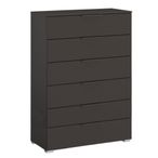 Rauch Skat Meridian 6 Drawer Chest - Graphite