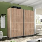 Rauch Belluno 226cm 2 Door Sliding Wardrobe - Sonoma Oak