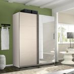 Rauch Belluno 181cm 2 Door Sliding Wardrobe with Mirror - Champagne