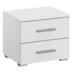 Rauch Base 2 Drawer Bedside Cabinet - Alpine White