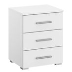 Rauch Base 3 Drawer Bedside Cabinet - Alpine White