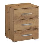 Rauch Base 3 Drawer Bedside Cabinet - Artisan Oak