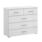 Rauch Elegant4you 3+2 Drawer Chest - Alpine White and White High Gloss