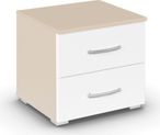 Rauch Aditio 2 Drawer Bedside Cabinet - Champagne and Alpine White