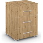 Rauch Aditio 3 Drawer Bedside Cabinet - Artisan Oak