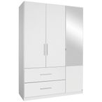 Rauch Alvor 136cm 3 Door Combi Wardrobe - Alpine White