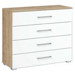 Rauch Alvor 4 Drawer Chest - Sonoma Oak and Alpine White