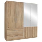Rauch Alvor 181cm 4 Door Combi Wardrobe - Sonoma Oak