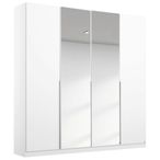 Rauch Memphis 181cm 4 Door Wardrobe with Mirror - Alpine White