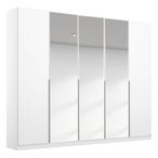 Rauch Memphis 226cm 5 Door Wardrobe with Mirror - Alpine White