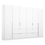 Rauch Memphis 271cm 6 Door Wardrobe with Drawer - Alpine White