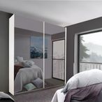 Rauch Filo 181cm 2 Door Mirrored Sliding Wardrobe - Alpine White