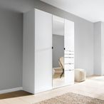 Rauch Ontario 136cm 3 Door Combi Wardrobe - Alpine White