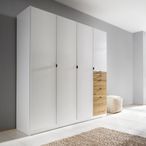 Rauch Ontario 181cm 4 Door Wardrobe with Drawer - Alpine White and Artisan Oak