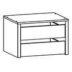 Rauch Blue Interior 2 Drawers For Sliding Wardrobe