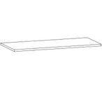 Rauch Blue 112.5cm Width Compartment Shelf