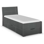 Rauch Aditio 3ft Single Bed - High Gloss Grey