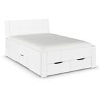 Rauch Aditio 4ft 6in Double Bed - High Gloss White