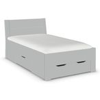 Rauch Aditio 4ft Small Double Bed - Silk Grey