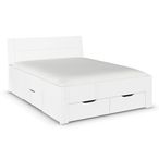Rauch Aditio 5ft King Size Bed - High Gloss White