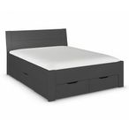 Rauch Aditio 5ft King Size Bed - Metallic Dark Grey