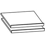 Rauch Orange 45cm Width Compartment Shoe Shelves For Sliding Wardrobe