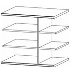 Rauch Orange 67.5cm Width Compartment Shelf Commitment For Sliding Wardrobe