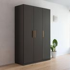 Rauch Skandi 136cm 3 Door Wardrobe - Metallic Dark Grey