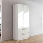Rauch Skandi 91cm 2 Door Mirrored Wardrobe - Alpine White