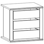 Rauch Orange Plus 67cm Width Compartment Interior 3 Drawer