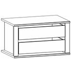 Rauch Orange Plus 80cm Width Compartment Interior 2 Drawer