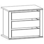 Rauch Orange Plus 80cm Width Compartment Interior 3 Drawer