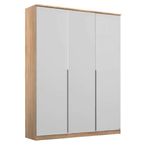 Rauch Texas 136cm 3 Door Wardrobe - Sonoma Oak and Alpine White