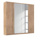 Rauch Texas 181cm 4 Door Wardrobe with Mirror - Sonoma Oak