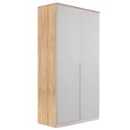 Rauch Texas 91cm 2 Door Wardrobe with Extras - Sonoma Oak and Alpine White