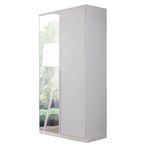 Rauch Texas 91cm 2 Door Wardrobe with Mirror - Alpine White