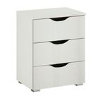 Rauch Arnstein 3 Drawer Bedside Cabinet - Alpine White