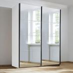 Rauch Subito 181cm 2 Door Mirrored Sliding Wardrobe - Alpine White