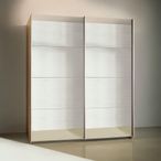 Rauch Subito 181cm 2 Door Mirrored Sliding Wardrobe - Artisan Oak