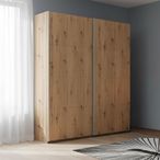 Rauch Beluga Extra 137cm 2 Door Sliding Wardrobe - Artisan Oak