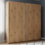 Rauch Beluga Extra 181cm 2 Door Sliding Wardrobe - Artisan Oak