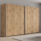 Rauch Beluga Extra 271cm 2 Door Sliding Wardrobe - Artisan Oak