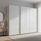 Rauch Beluga Extra 271cm 3 Door Sliding Wardrobe - Silk Grey