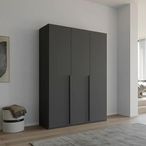 Rauch Purisma 151cm 3 Door Wardrobe - Graphite
