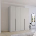 Rauch Purisma 201cm 4 Door Wardrobe - Silk Grey