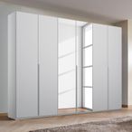 Rauch Purisma 301cm 6 Door Wardrobe with Mirror - Silk Grey