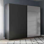 Rauch Beluga Extra 226cm 2 Door Sliding Wardrobe with Grey Mirror - Graphite