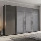 Rauch Beluga Extra 361cm 4 Door Sliding Wardrobe with Grey Mirror - Graphite