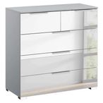 Rauch Miramar 3+2 Drawer Mirrored Chest - Silk Grey